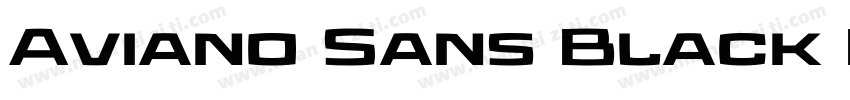 Aviano Sans Black Bl字体转换
